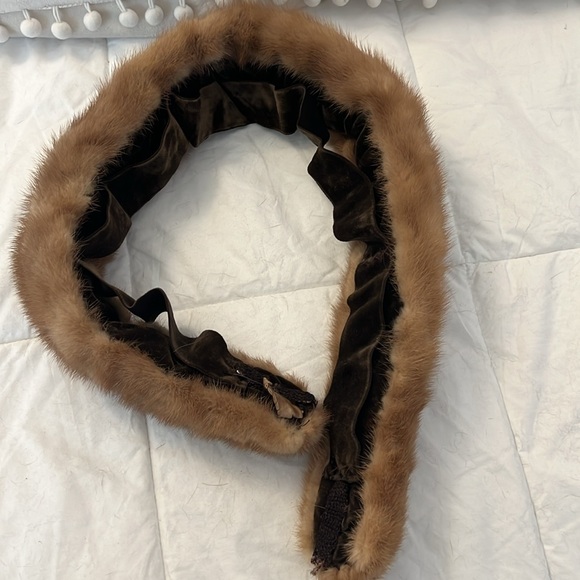 Genuine mink fur collar - Picture 6 of 9